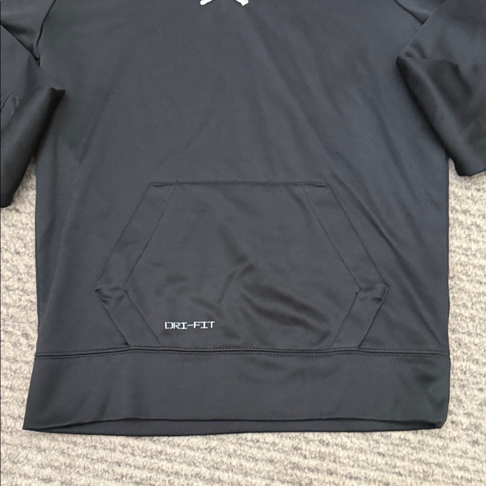 Jordan Dri-FIT Black Hoodie with White Jumpman - Picture 4 of 5